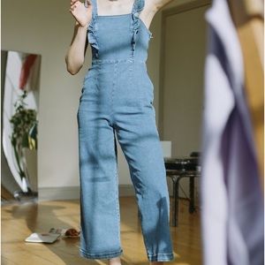 Urban Outfitters BDG Ruffle Jumpsuit